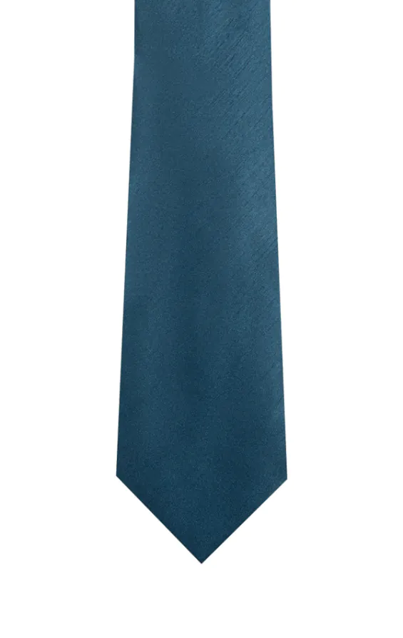Moroccan Blue Dupion Necktie - photo 1 Moroccan Blue Dupion Necktie - photo 1