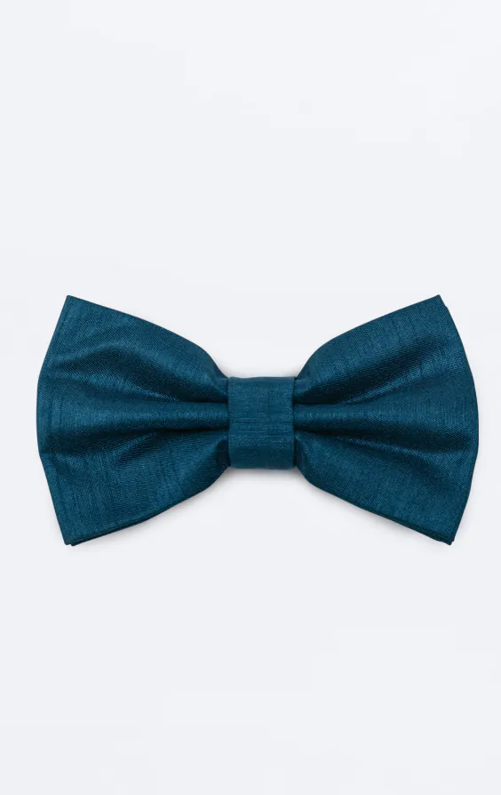 Moroccan Blue Dupion Bow Tie