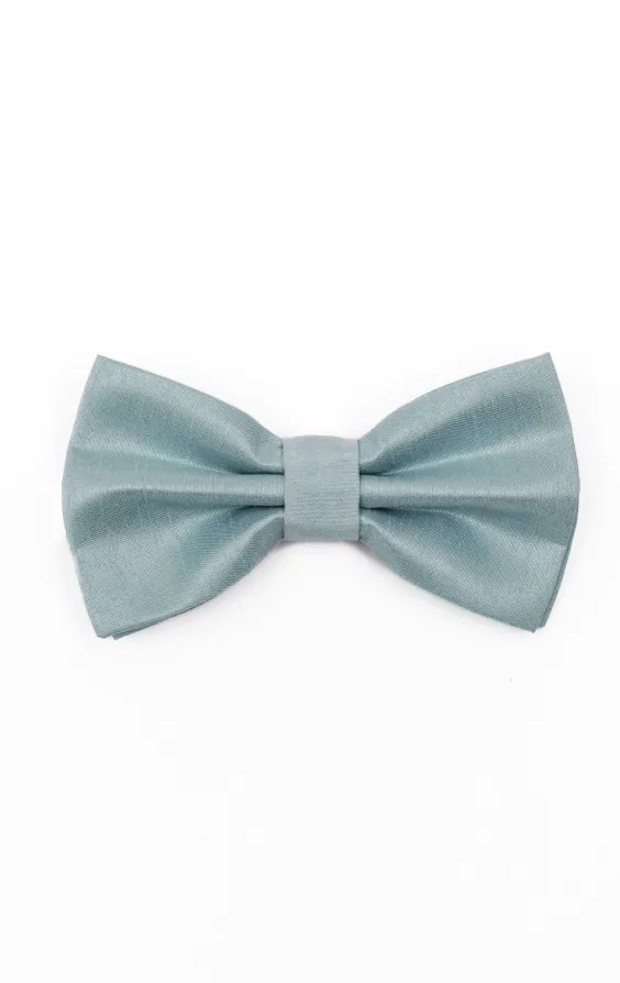 Powder Blue Dupion Bow Tie