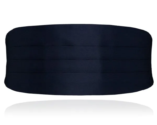 Boys Navy Blue Poly Cummerbund
