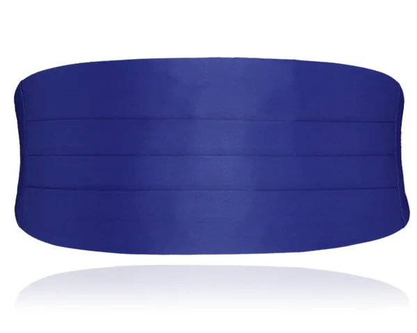 Boys Royal Blue Poly Cummerbund