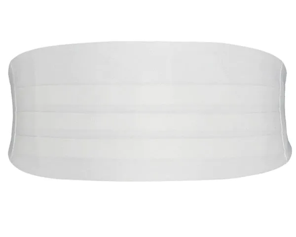 White Cummerbund White Cummerbund