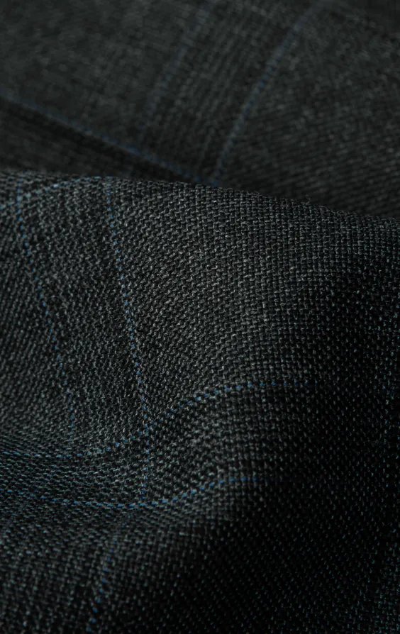 Charcoal Windowpane Vest - photo 3