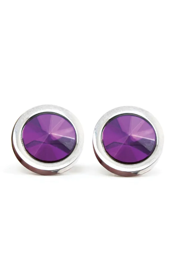 Cufflinks - Purple Circle - photo 2