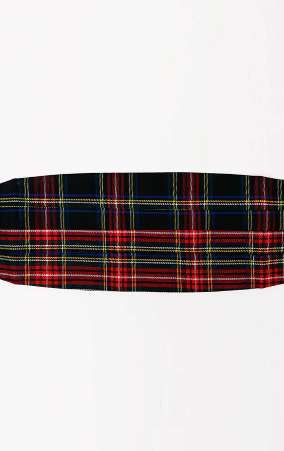 Navy Blue Tartan Cummerbund Navy Blue Tartan Cummerbund