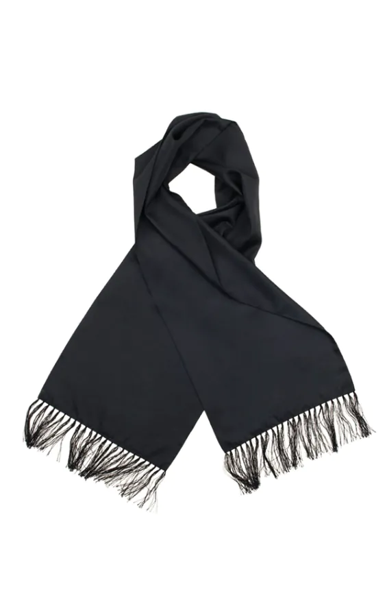 Black Poly Dress Scarf