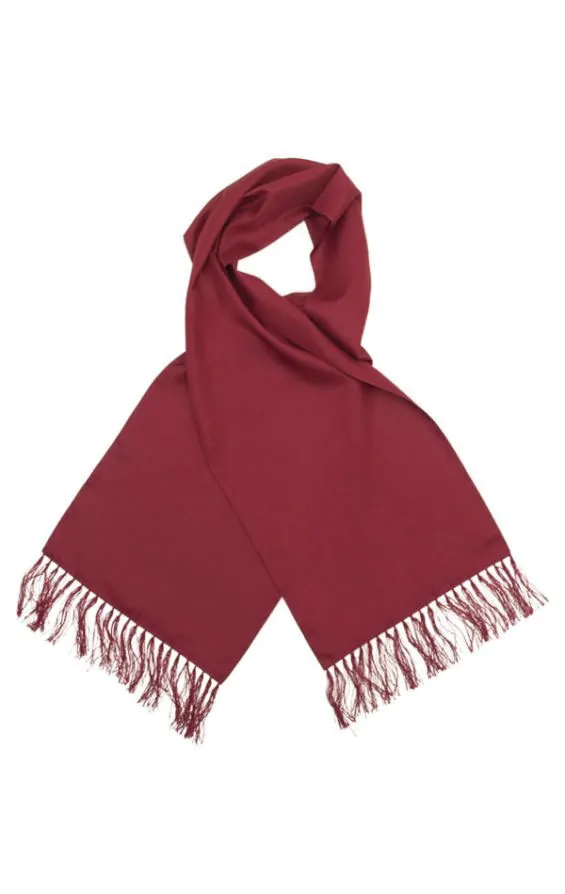 Burgundy Poly Dress Scarf