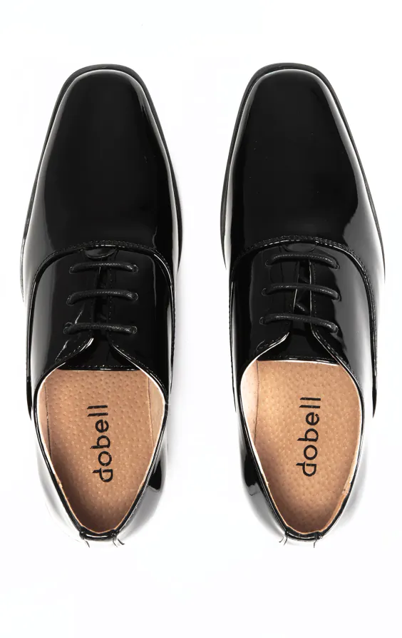 Classic Boys Black Tuxedo Shoes | Dobell