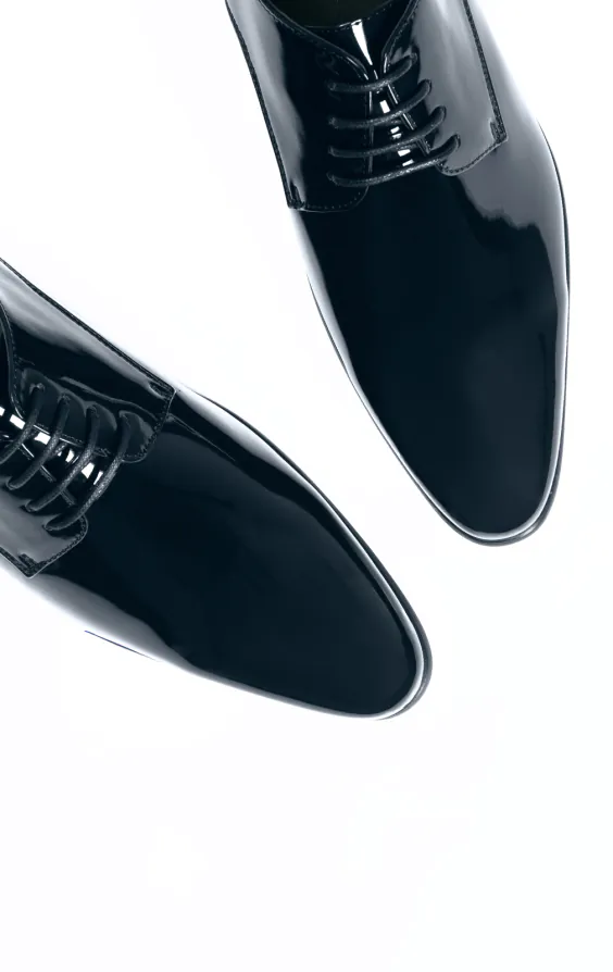 Navy Patent Contemporary Tuxedo Shoes - photo 1 Navy Patent Contemporary Tuxedo Shoes - photo 1