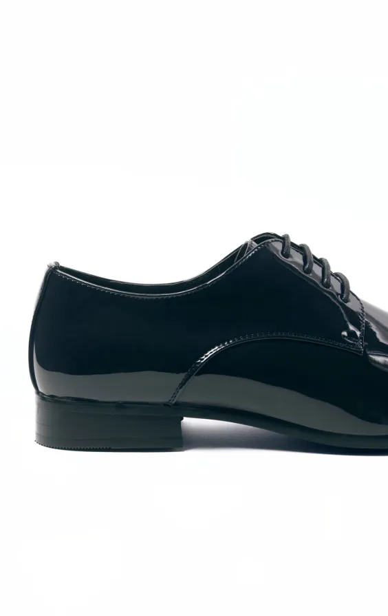 Navy Patent Contemporary Tuxedo Shoes - photo 4 Navy Patent Contemporary Tuxedo Shoes - photo 4