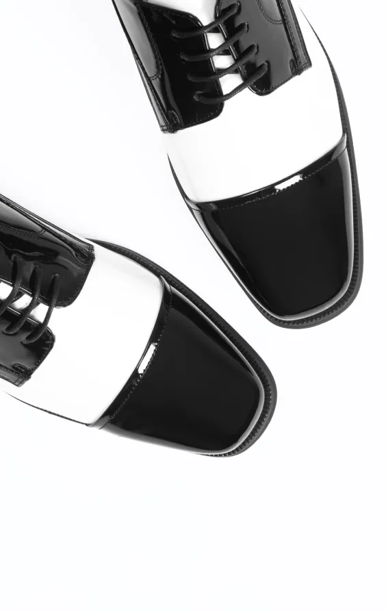 Vegas Black & White Patent Shoes Vegas Black & White Patent Shoes
