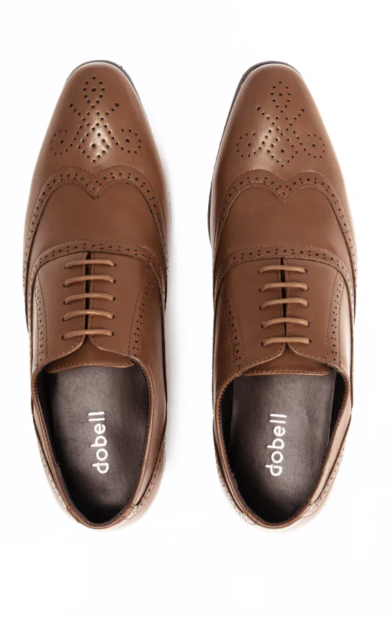 Tan Oxford Brogue Shoes - photo 2 Tan Oxford Brogue Shoes - photo 2