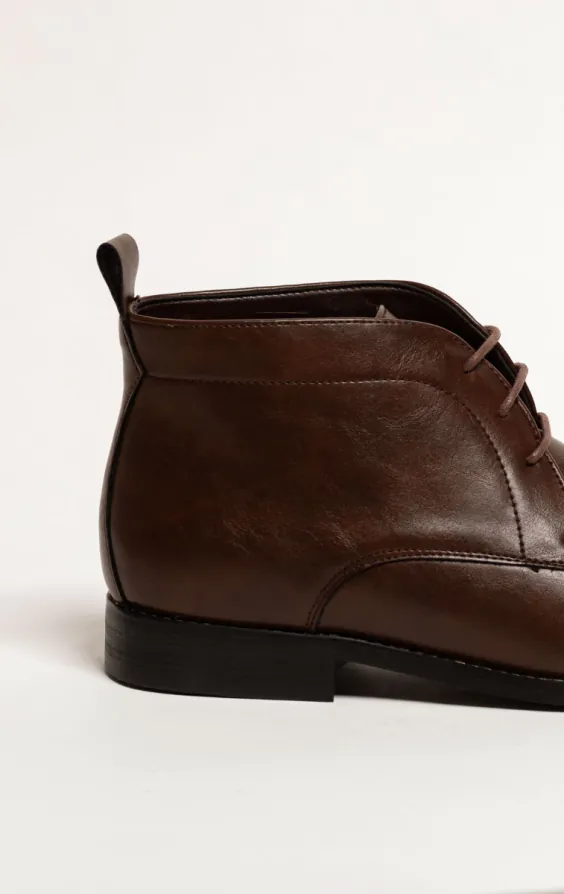 Dark Brown Lace Chukka Boots - photo 5