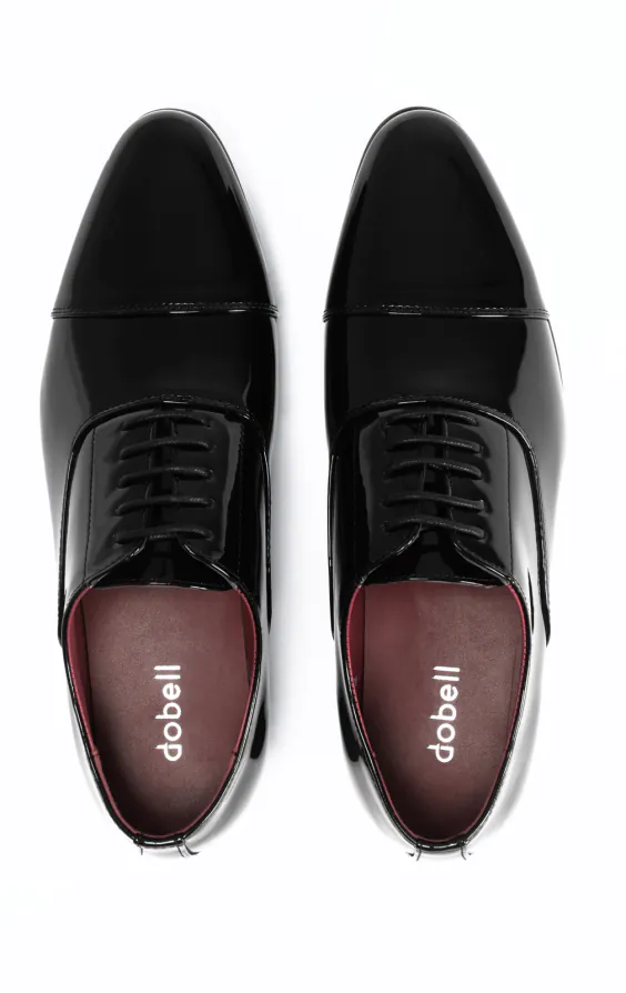 Black Patent Plain Oxford Toecap Shoes - photo 2 Black Patent Plain Oxford Toecap Shoes - photo 2