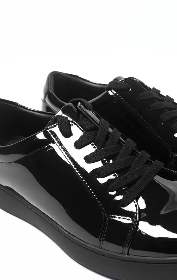 Black Patent Trainer - photo 3