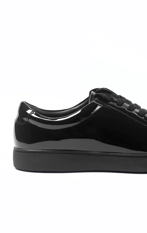 Black Patent Trainer - photo 4