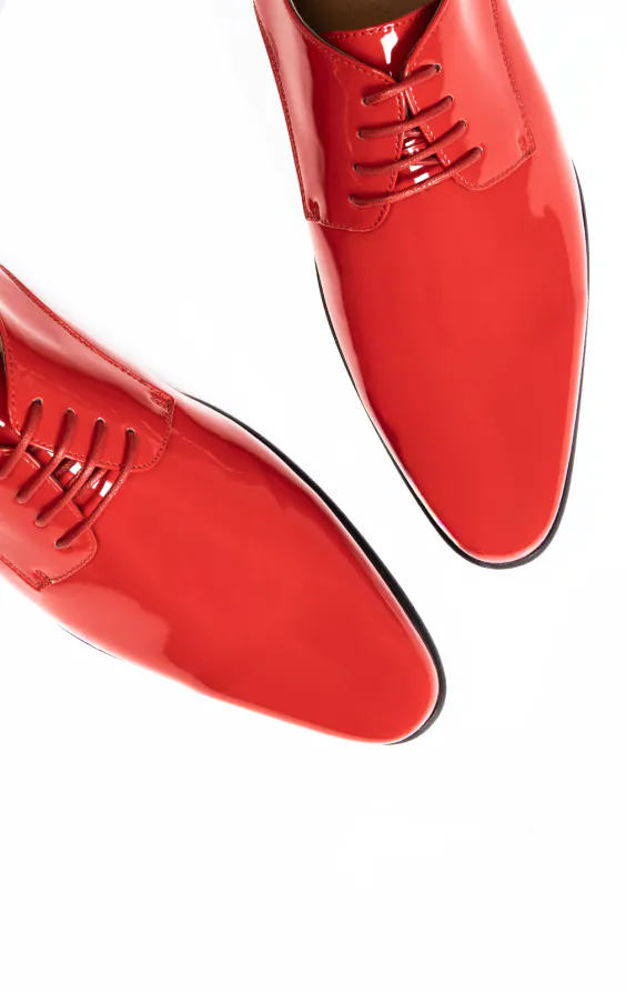 fitted lace wedding dress Men Dress Shoes-Esses Red-C – Church suits for less main image 1
