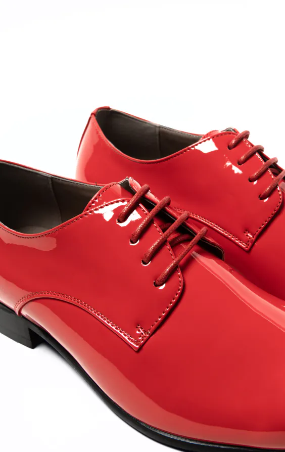 white christmas dresses Men Dress Shoes-Esses Red-C, Red / Select main image 1