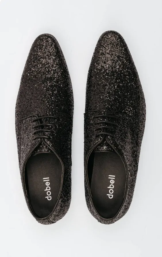 Black Glitter Shoes
