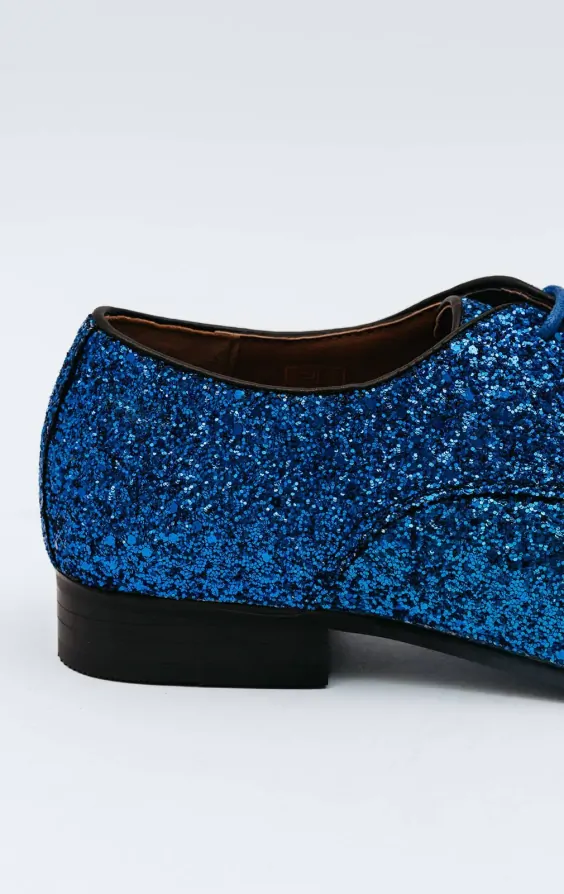 Blue Glitter Shoes