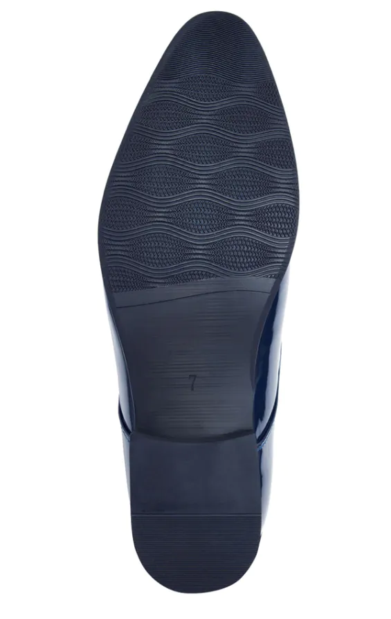 Blue Patent Contemporary Tuxedo Shoes - photo 4