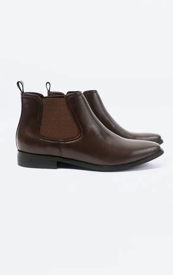 sachin and babi light blue dress Dark Brown Chelsea Boots