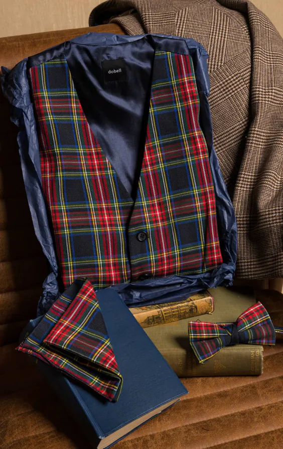 Navy Blue Tartan Classic Set Navy Blue Tartan Classic Set