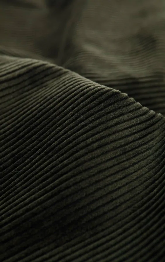 Green Corduroy Vest with Notch Lapel | Dobell