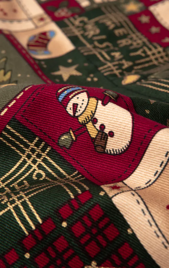 Green Vintage Christmas Print Vest - Limited Edition - photo 3