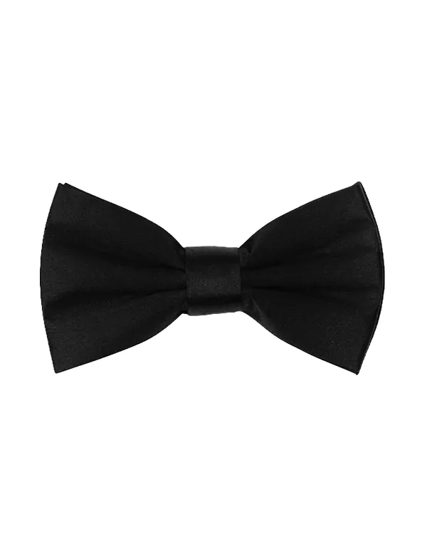 Black Silk Cummerbund & Pre-Tied Bow Tie Set - photo 1