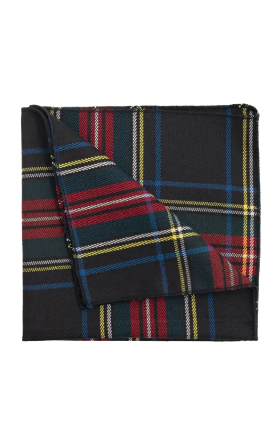Green Tartan Plaid Handkerchief