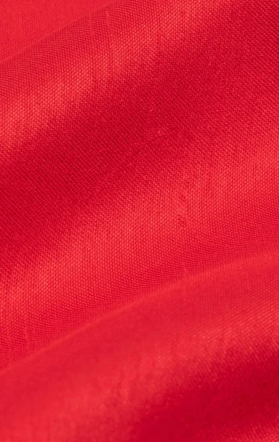 Crimson Red Dupion Handkerchief - photo 1