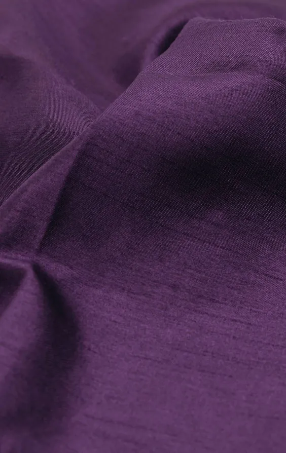 Dark Purple Dupion Handkerchief - photo 2