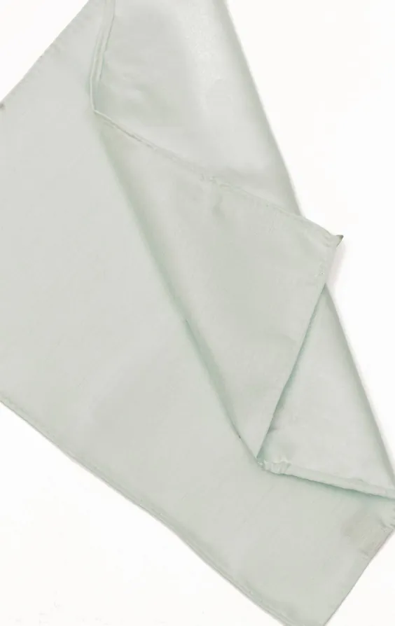 Light Green Dupion Handkerchief - photo 1