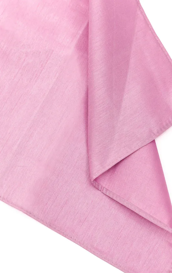 Pink Dupion Handkerchief - photo 1