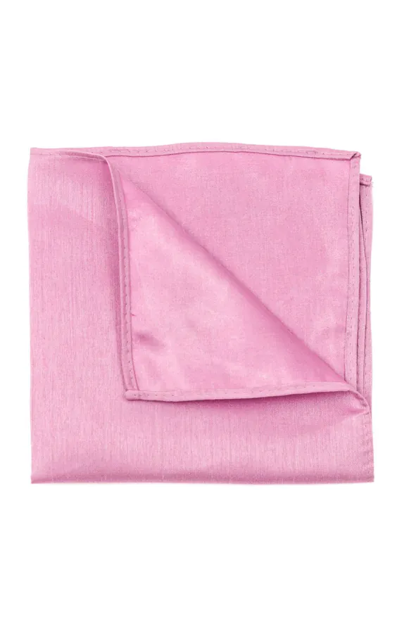 Pink Dupion Handkerchief