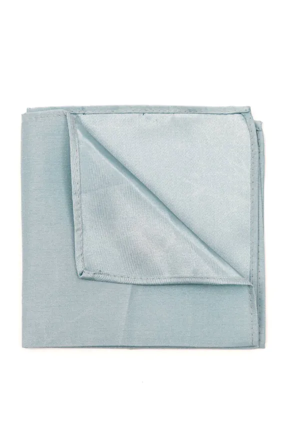 Powder Blue Dupion Handkerchief