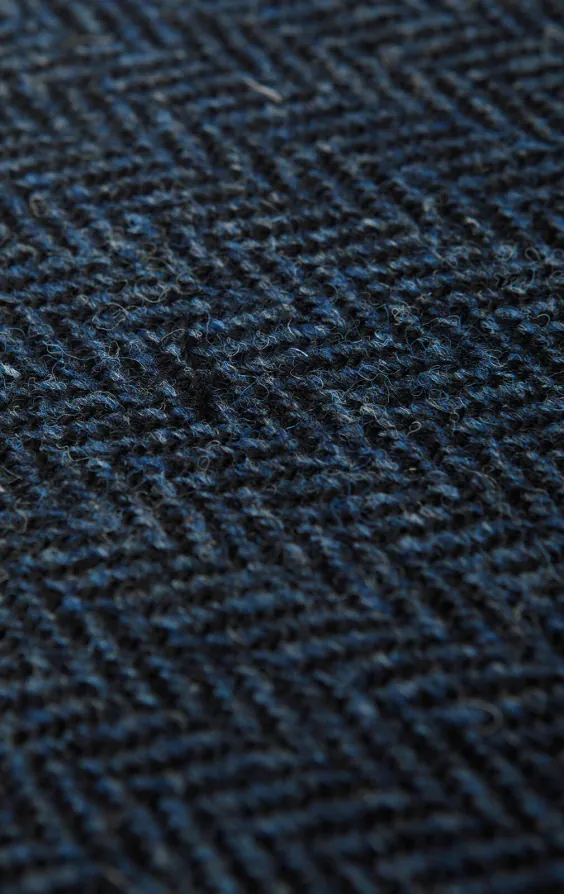 Harris Tweed of Scotland Blue Herringbone Tweed Jacket - photo 5