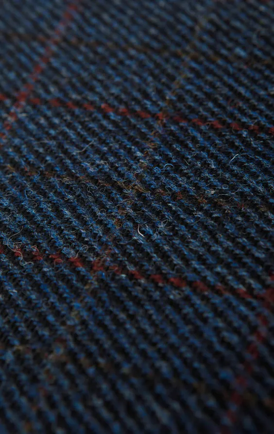 Harris Tweed of Scotland Dark Blue Windowpane Check Tweed Jacket - photo 6 Harris Tweed of Scotland Dark Blue Windowpane Check Tweed Jacket - photo 6
