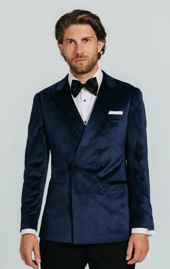 cigarette in double breasted jacket crossword Double Breasted Navy Velvet Jacket