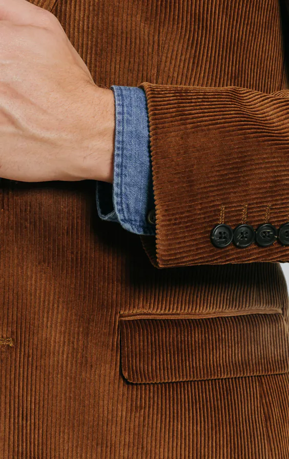 Mid Brown Corduroy Suit | Dobell