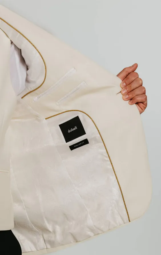 White Notch Lapel 3 Piece Tuxedo - photo 6