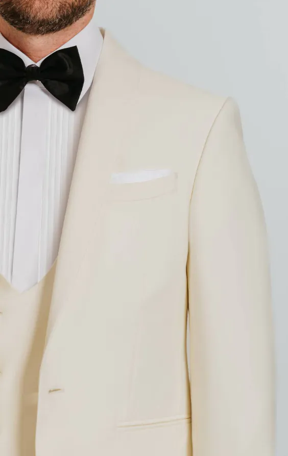 White Shawl Lapel Tuxedo - photo 4 White Shawl Lapel Tuxedo - photo 4