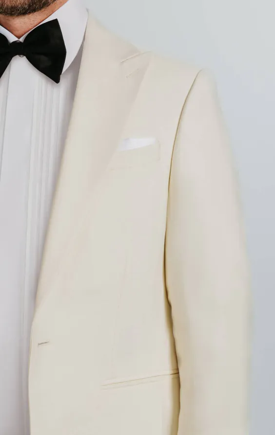 White Peak Lapel Slim Fit Tuxedo - photo 4 White Peak Lapel Slim Fit Tuxedo - photo 4