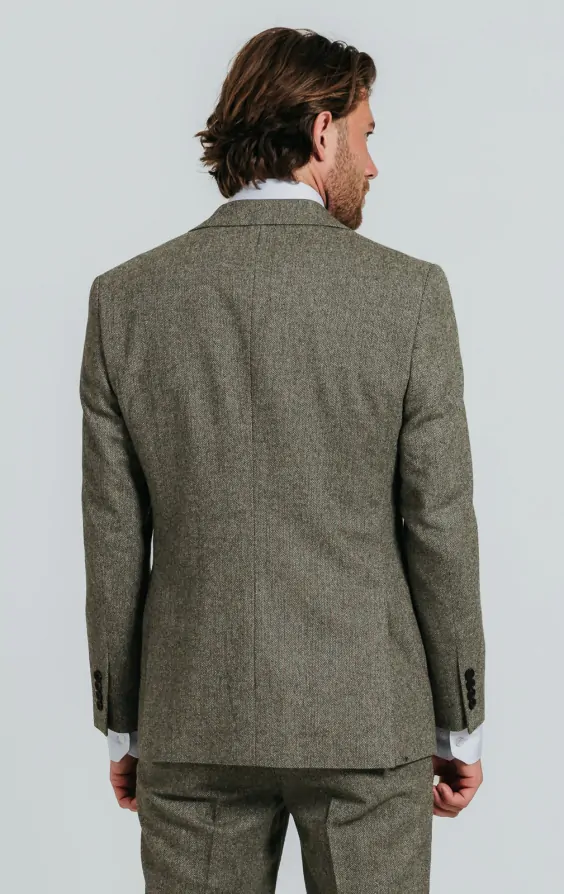 sage green dress jacket Sage Green Textured Gold Metal Button Slim Fit Men's Blazer Jacket