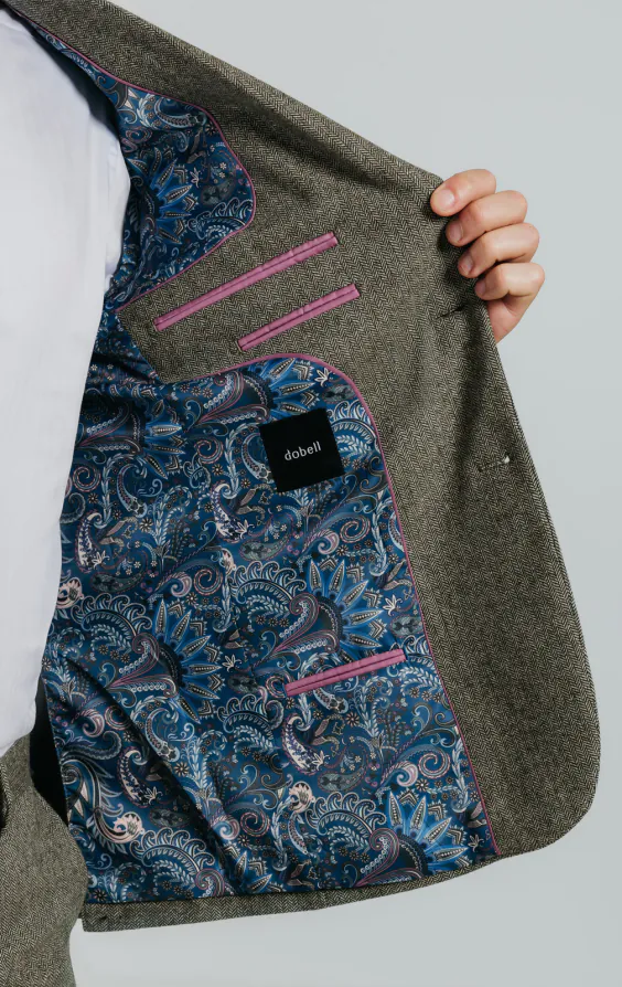 Sage Green Herringbone Tweed Suit - photo 6 Sage Green Herringbone Tweed Suit - photo 6