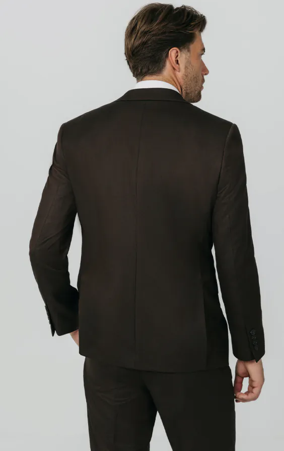 Brown Twill Suit Jacket | Dobell