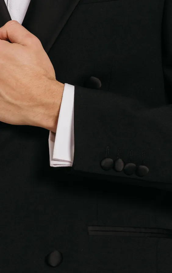 Black Double Breasted Tuxedo - photo 3 Black Double Breasted Tuxedo - photo 3