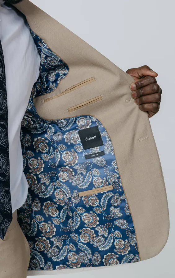 Stone Sharkskin Slim Fit Suit - photo 4 Stone Sharkskin Slim Fit Suit - photo 4