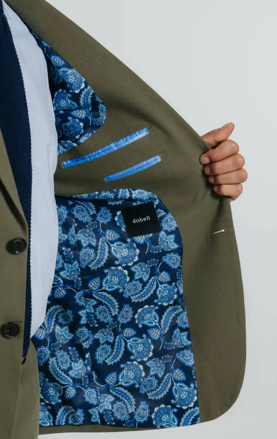 Green Linen Twill Suit Jacket - photo 5 Green Linen Twill Suit Jacket - photo 5